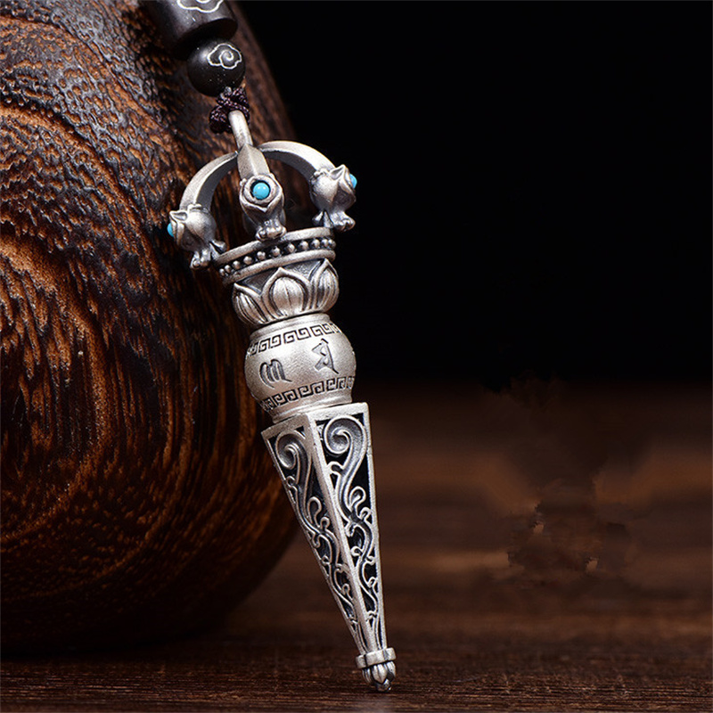 Men Accessories Neck Chain - Zes-Karakter Waarheid Vajra Stamper Hanger Voor