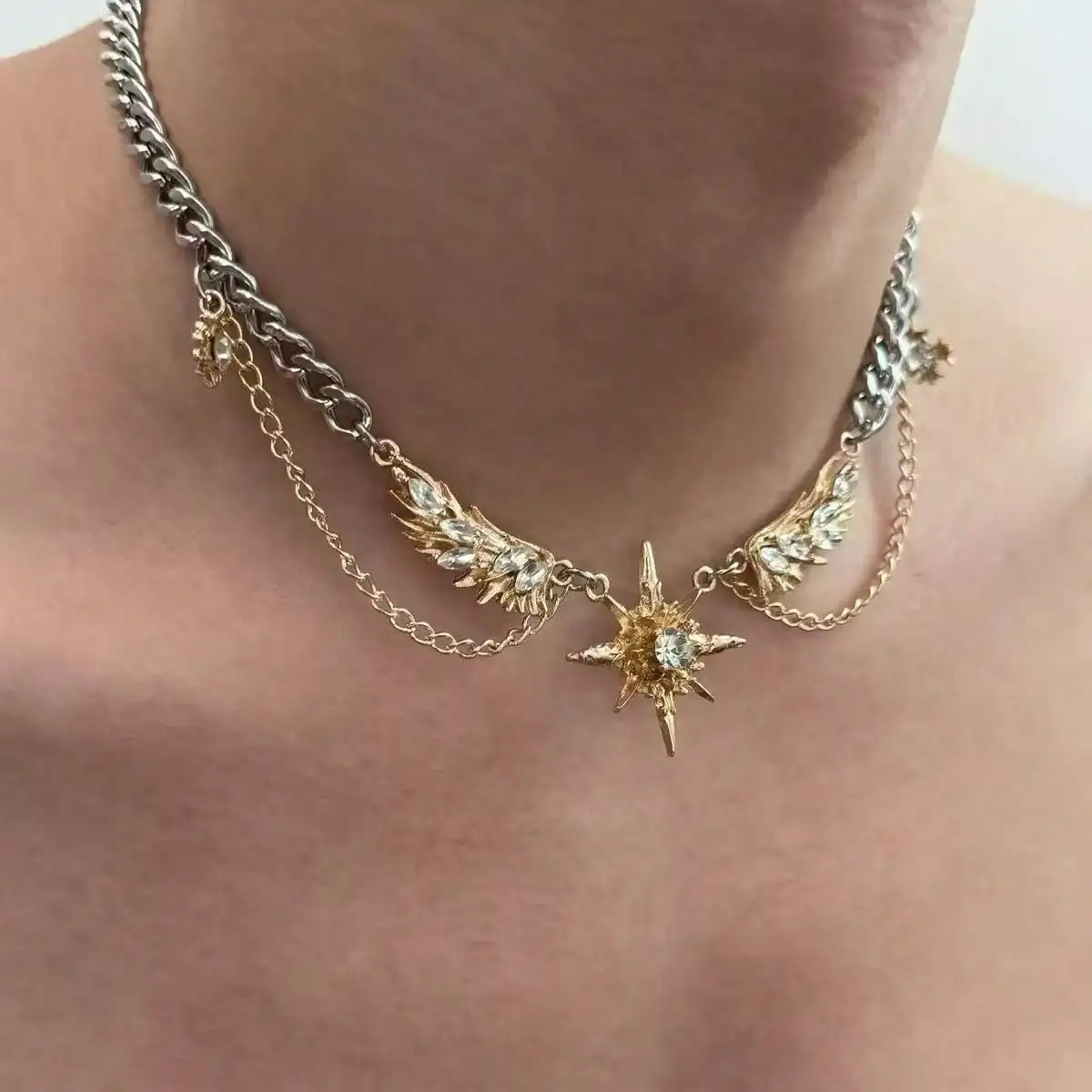 Gotische Punk Gouden Kleur Vle - Men Accessories Neck Chain recensie en prijs